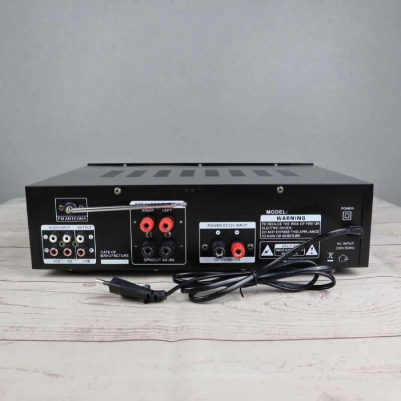 Promo Power Amplifier Karaoke Bluetooth Equalizer Home Theater FM 2000W