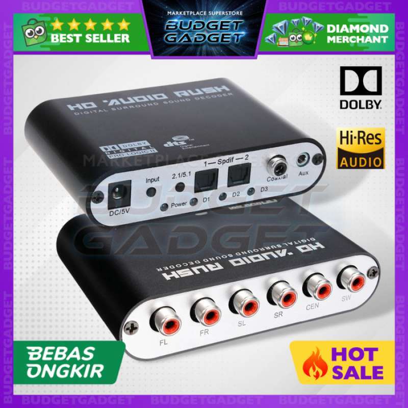 Promo DTS / Dolby AC3 Decoder to Active Speaker 5.1 Converter Diskon 23 ...