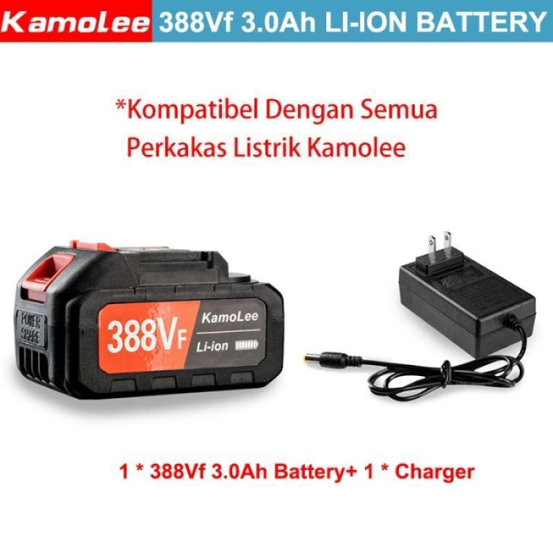 Promo KamoleeBattery Dan ChargerLithiumIon3.0Ah/5.0Ah/18V/16.8V/12V