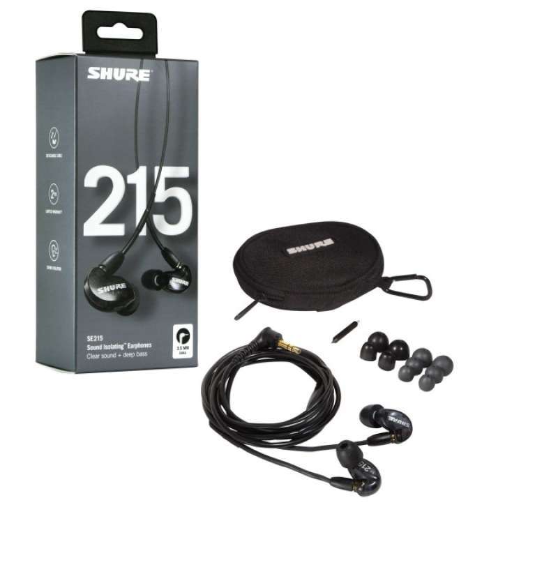 Promo Shure Se215 Professional Earphone Special Edition Black