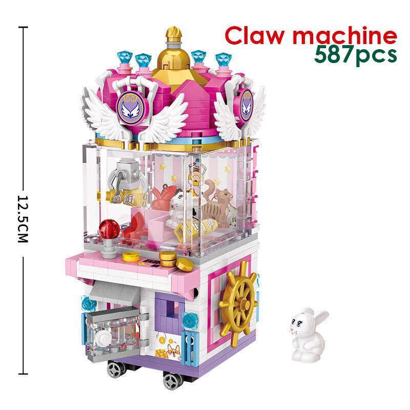 loz mini 1721 CLAW MACHINE Block Mini kids building street creative series  B brick Set diy Building Blocks Toy