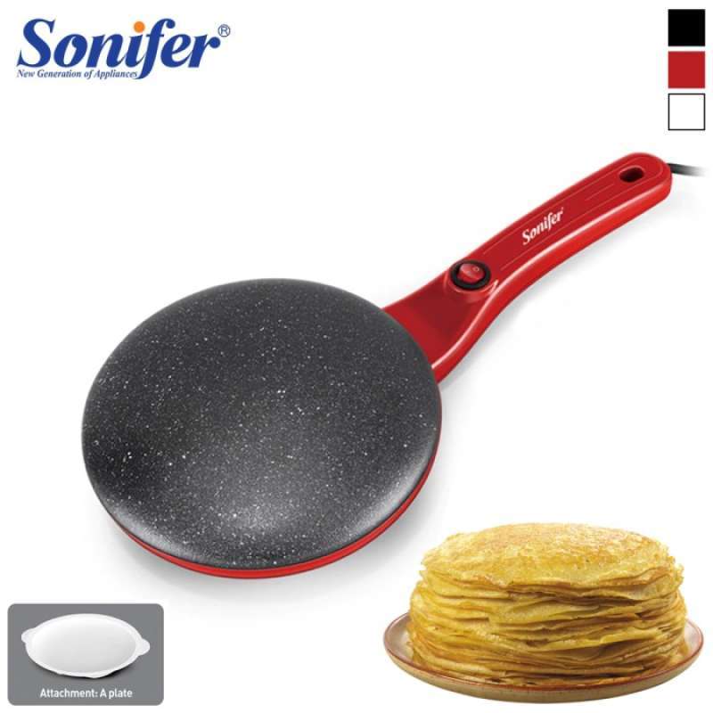 Promo Sonifer Crepes Maker Alat Pembuat Crepes Terbaik Merah Diskon