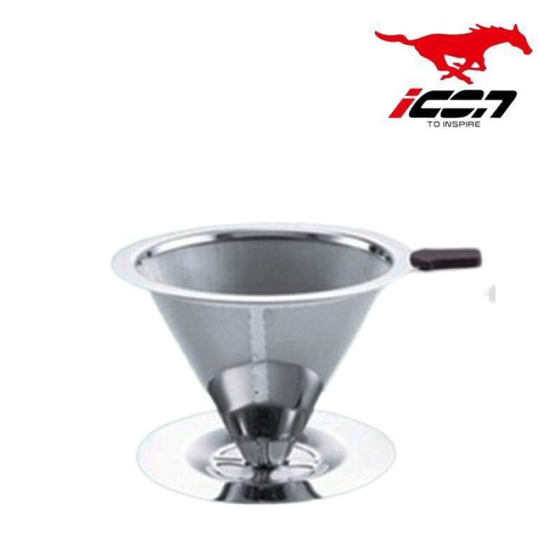 Promo Kona Dripper Stainless Kono V60 TS01 Cone Double Mesh Saringan