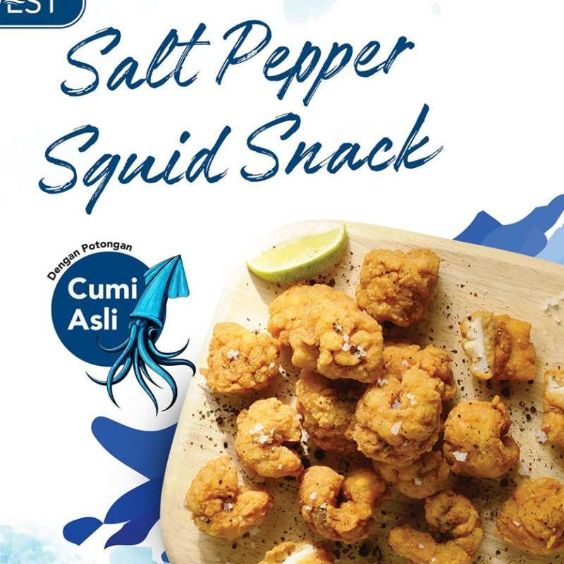 Promo Salt and Pepper Squid Pacific West / Cumi Frozen 1 Kg (KHUSUS