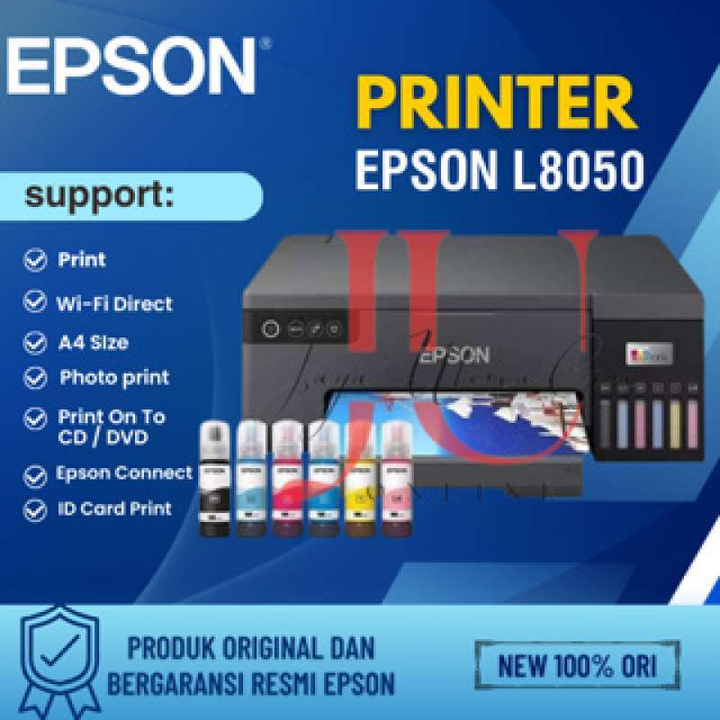 Promo Printer Epson L8050 Wifi (id Card, Cd/dvd) Original Diskon 1 Di