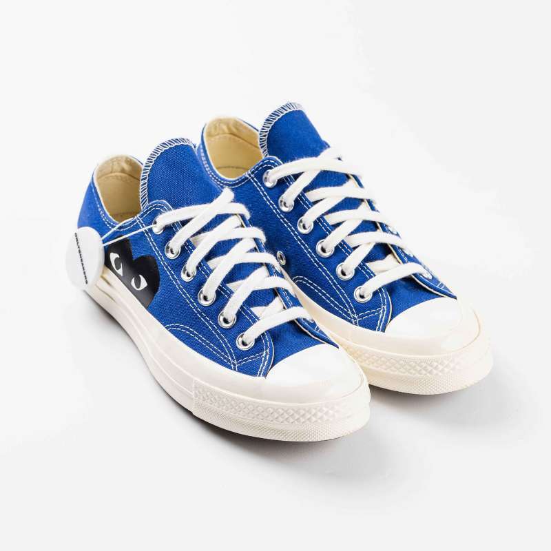 Low Top Blue Heart Converse Comme Des Garçons Play X Converse Big