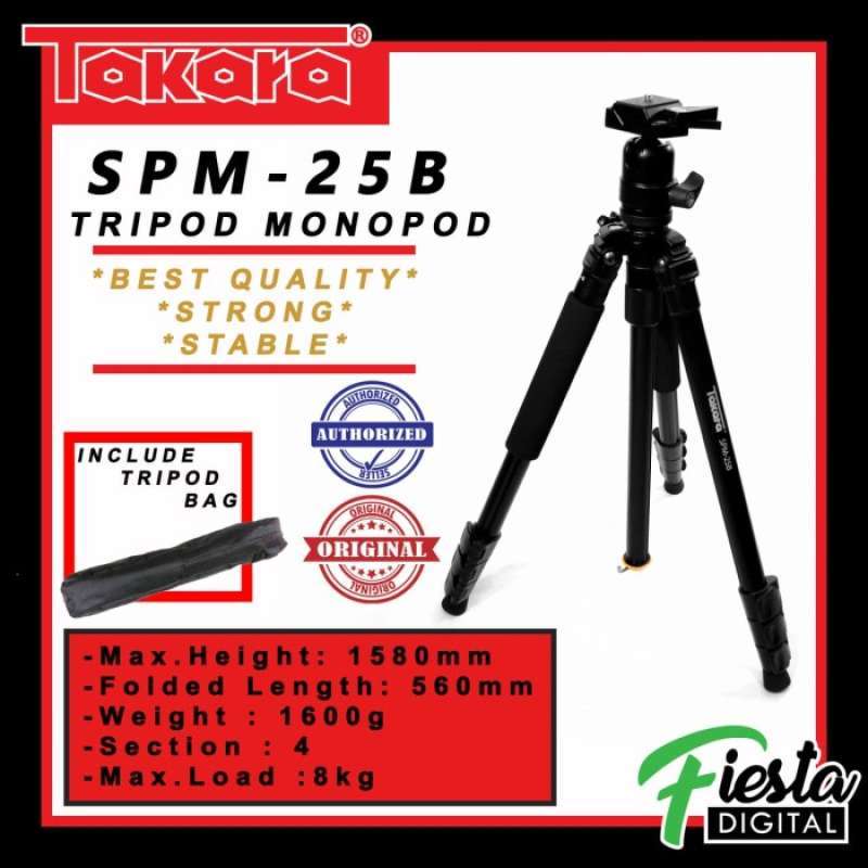 Promo TRIPOD MONOPOD TAKARA SPM25B BALL HEAD Diskon 50 di Seller XionStore Meruya Utara