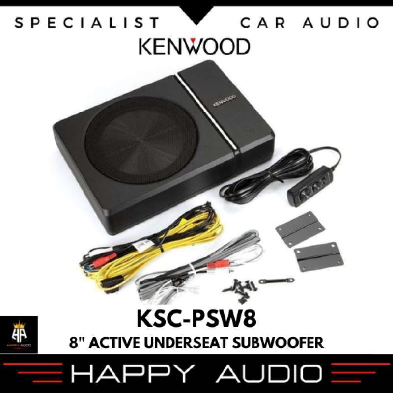 Jual Subwoofer Aktif Kolong Jok Mobil 8 inch KENWOOD KSCPSW8 Active