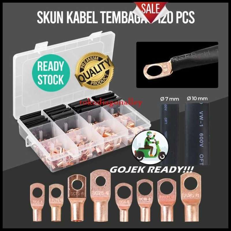 Jual Skun Kabel Tembaga Skun Aki Skun Sambungan Kabel Ring Copper di