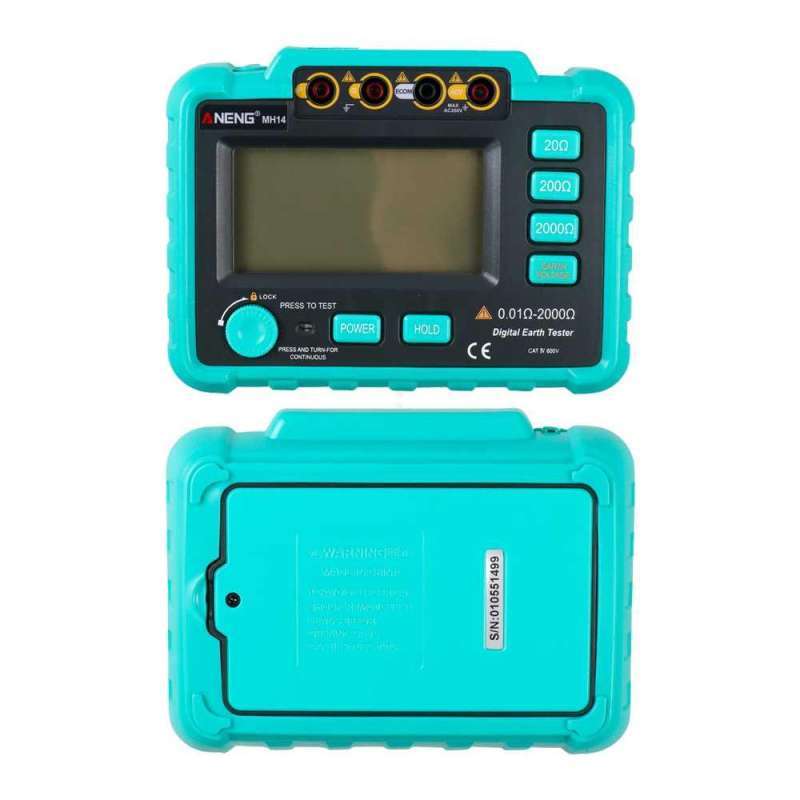 Jual Digital Earth Tester Grounding Multimeter MH14 Tespen Listrik Cek
