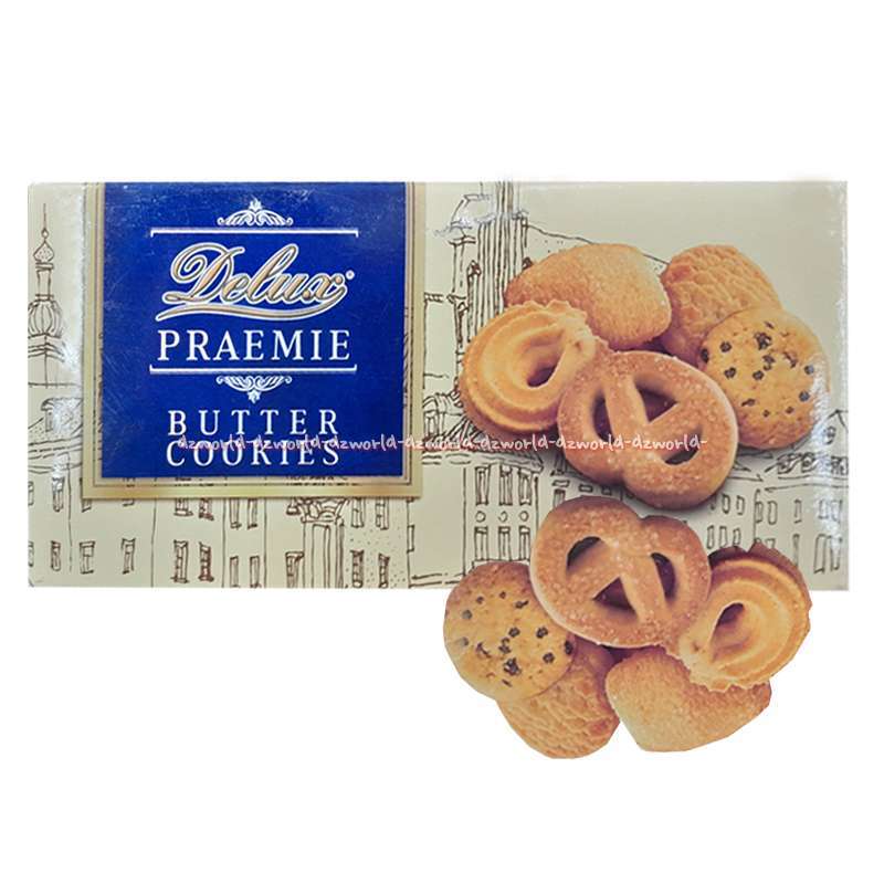 Jual Asw Foods 350gr Delux Praemie Butter Cookies Kukis Mentega Kemasan