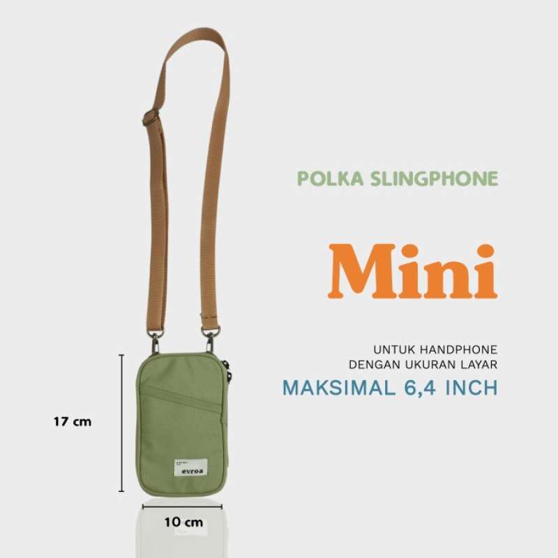 Jual Evroa Polka Sling Phone - Sage - Mini Di Seller Flexzone ...