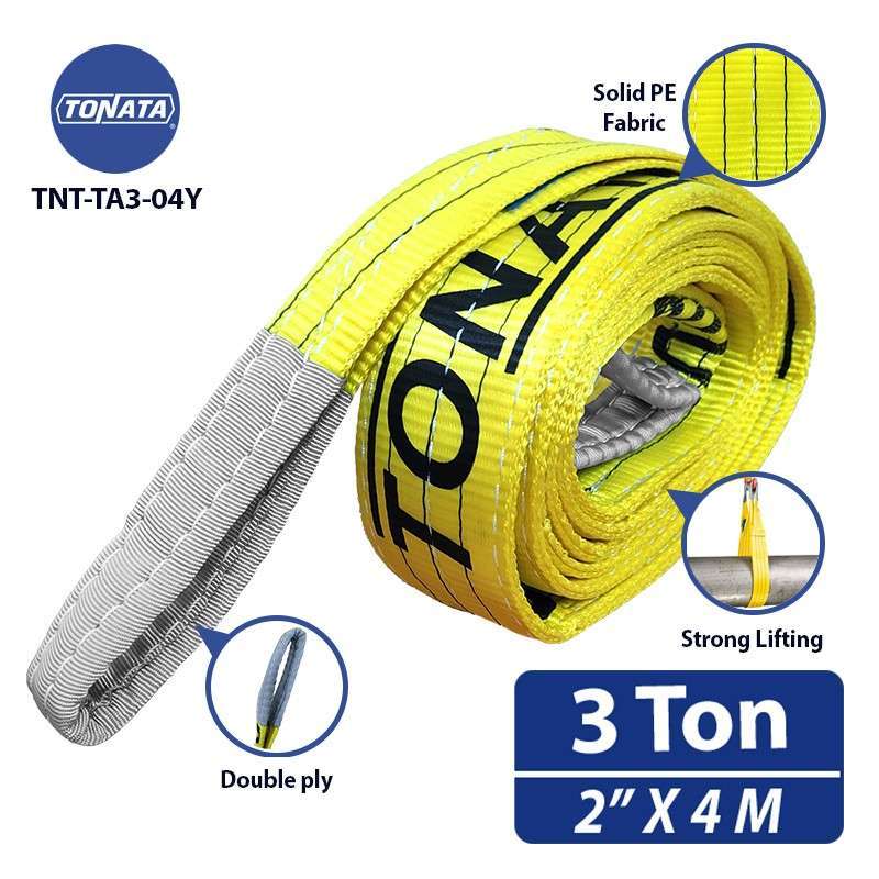 Promo bing Sling Belt 3 Ton X 4 M Yellow Tonata / Tali Angkat Double