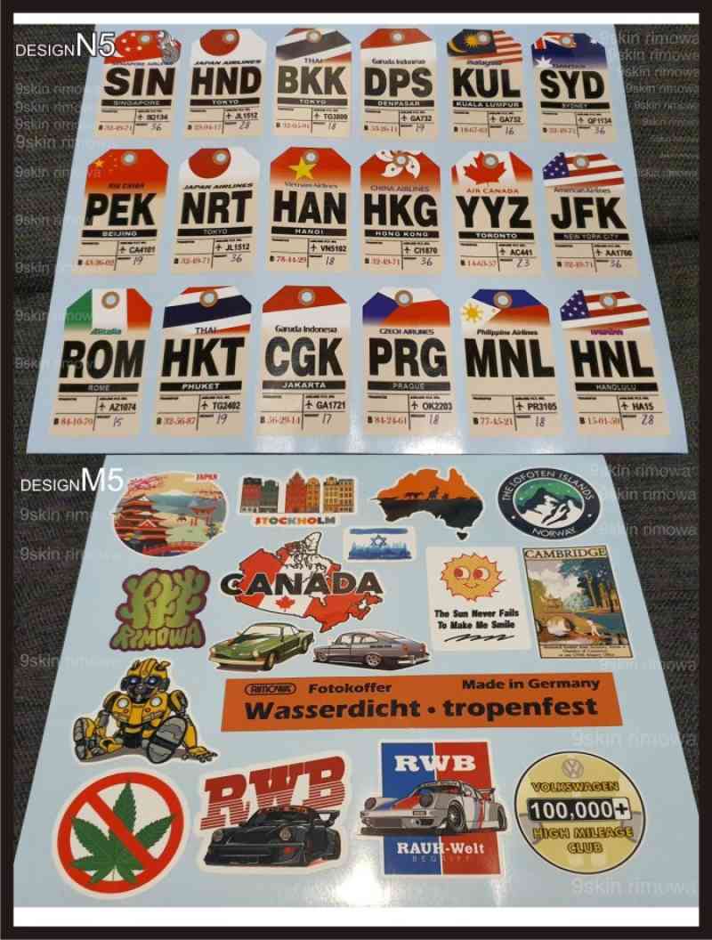 Promo Sticker Koper Rimowa Negara Diskon 27% Di Seller Aman Shop ...