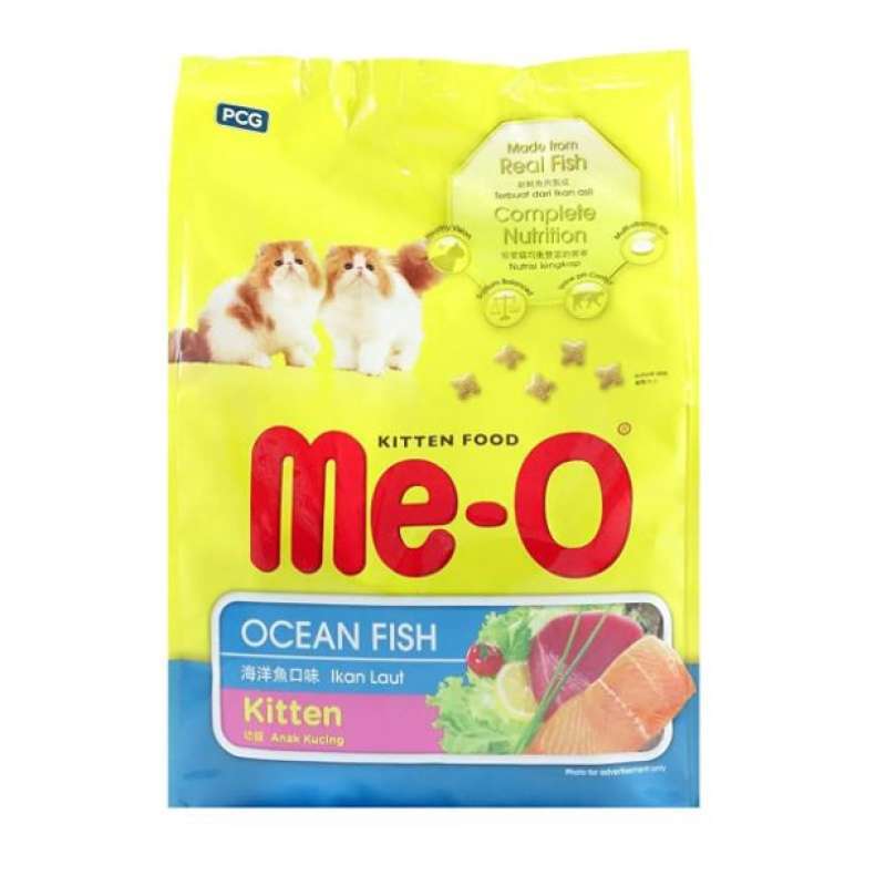 Me-O Kitten Food Fish/Baby Cat/Makanan Anak Kucing/Meo