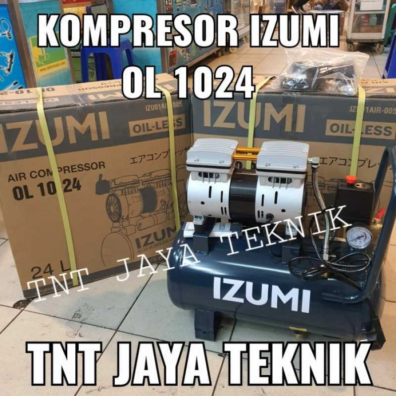 Promo IZUMI 24 LITER OL 10-24 KOMPRESOR OILLESS IZUMI 1HP 24LITER OL ...
