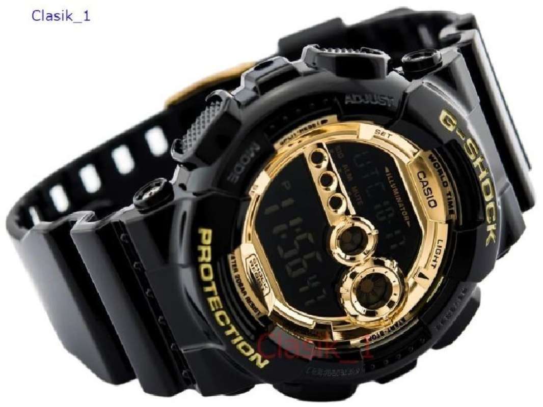 Original 100%!! Casio G-Shock GD-100GB-1DR Jam Tangan Pria Hitam
