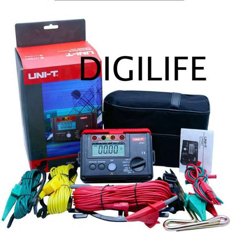 Jual Digital Earth Tester Unit Ut521 Ground Insulation Ut521 Resistance Meter Voltage Gauge