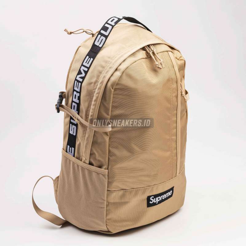 Supreme backpack ss18 tan deals