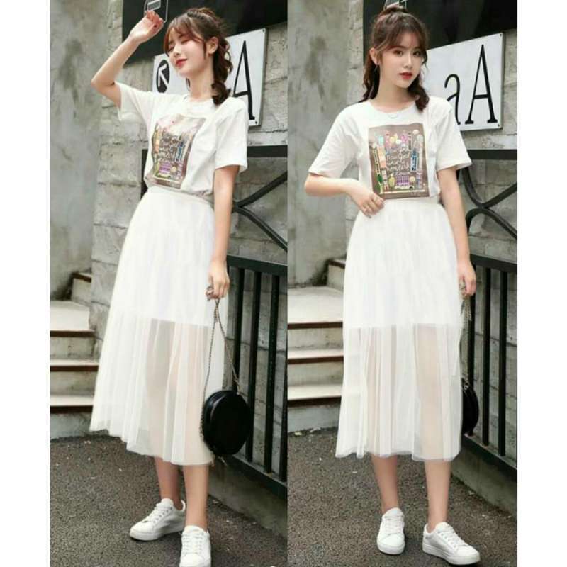 Jual Fashion Wanita Princess Skirt White Import Di Seller Jr68shop