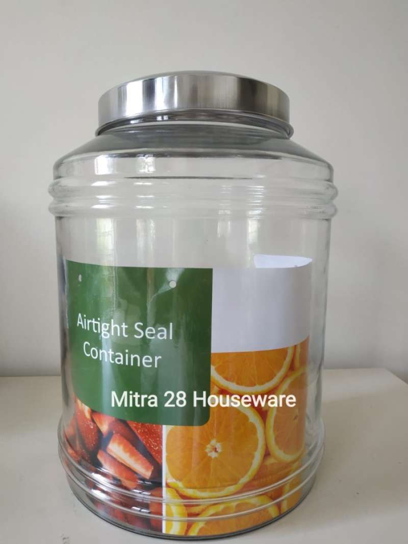Promo Toples Kaca Besar Kedap Udara Dlx Asinan 6 Ukuran 16 Liter Glass ...