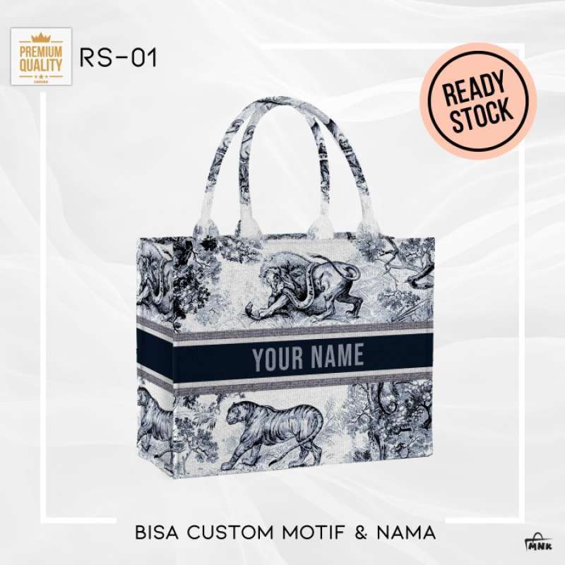 Jual Terlaris 1 Hari Kirim Mnk Initial Tote Bag Custom Ready Stok Motif 1 10 Di Seller Toko Ada semua Meruya Utara ilir Kota Jakarta Barat Blibli