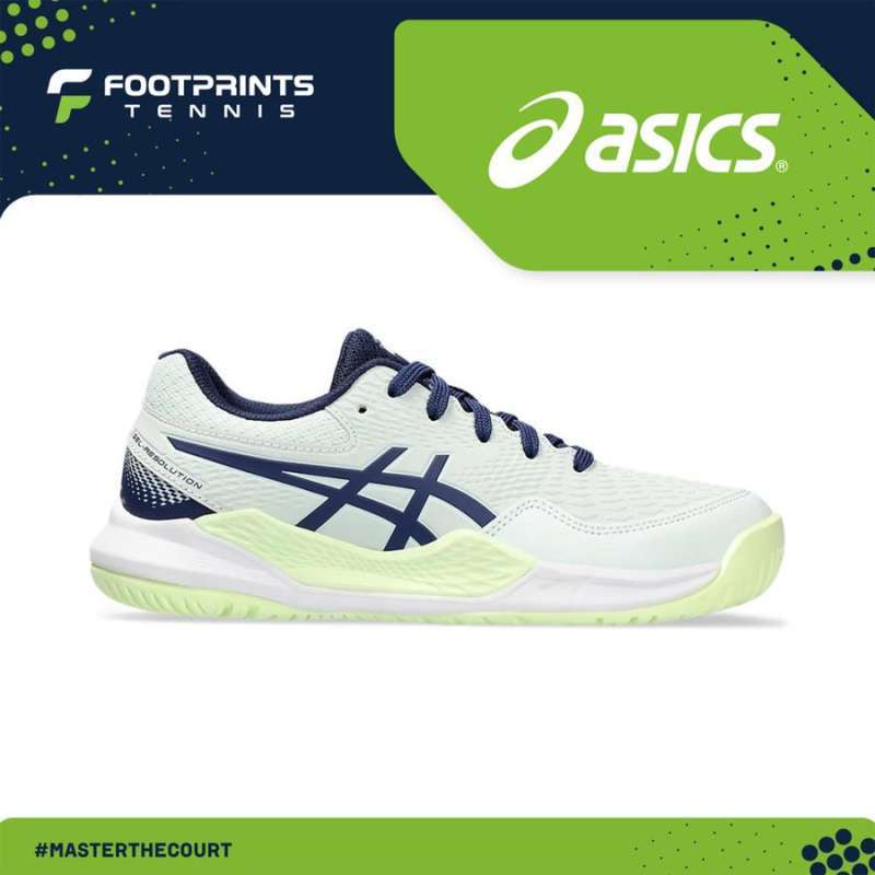 Sepatu Tenis Anak Asics Gel Resolution GS Mint Tennis Shoes Junior