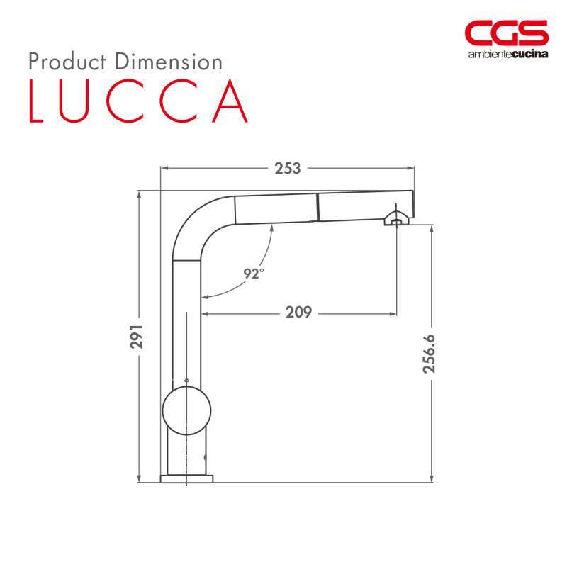 Cgs R1339 Promo Kran Air Dapur Cgs Lucca Mixer Taps Diskon 25% Di Seller Cgs ...