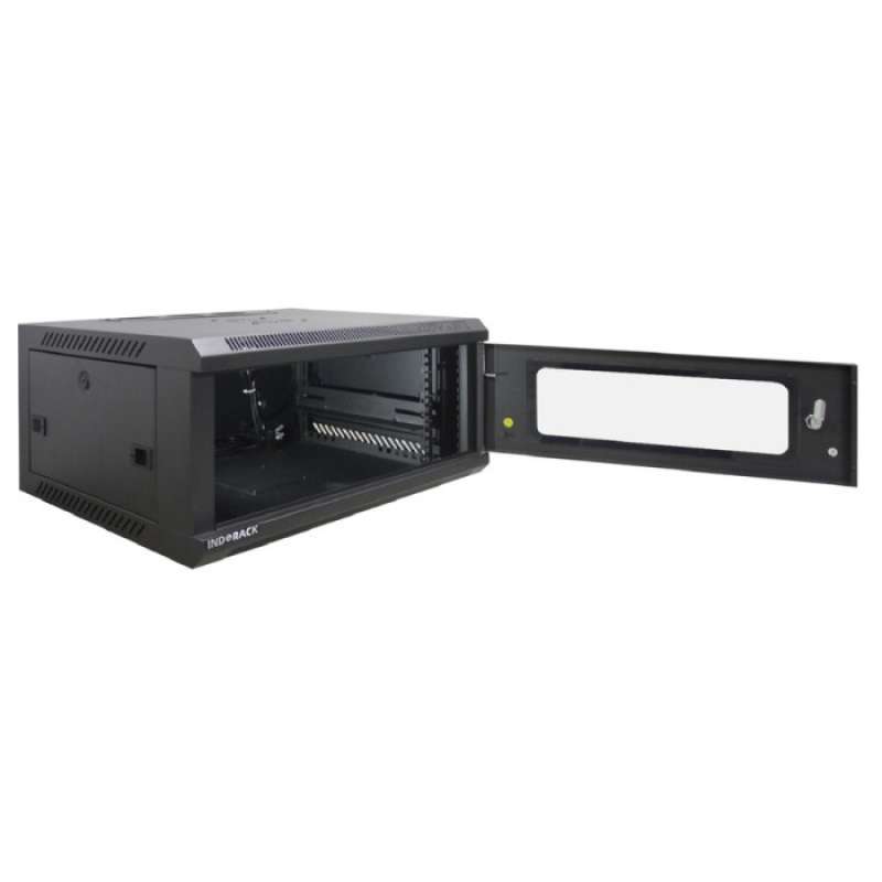 Promo Indorack Wr5004s , 4u Depth 500mm Single Door Wallmount Rack ...