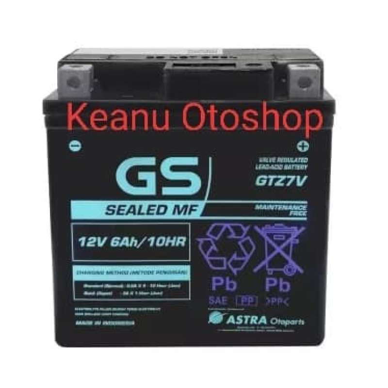 Promo Aki Gs Mf Gtz 7v Untuk Motor Yamaha N-max , Aerox 155 , Lexi