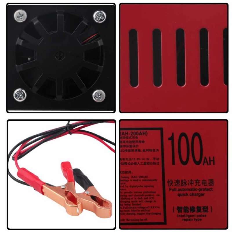 Promo Cas Aki Mobil Motor Truk Kapal Otomatis 12v 24v 100ah / Charger
