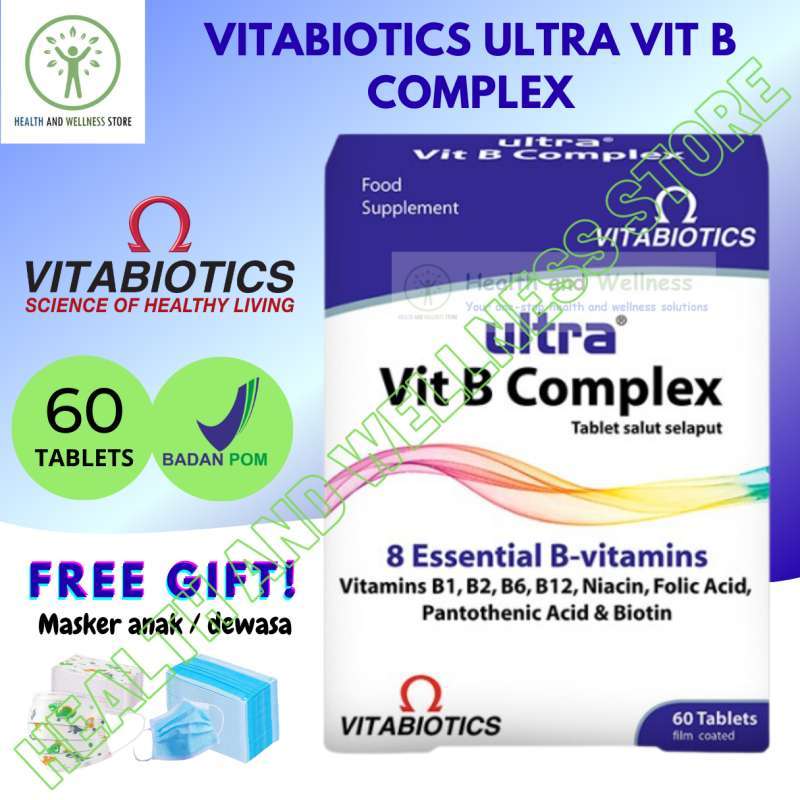 Jual Vitabiotics Ultra Vit B Complex 30 Tablets Vitamin B Kompleks Di ...