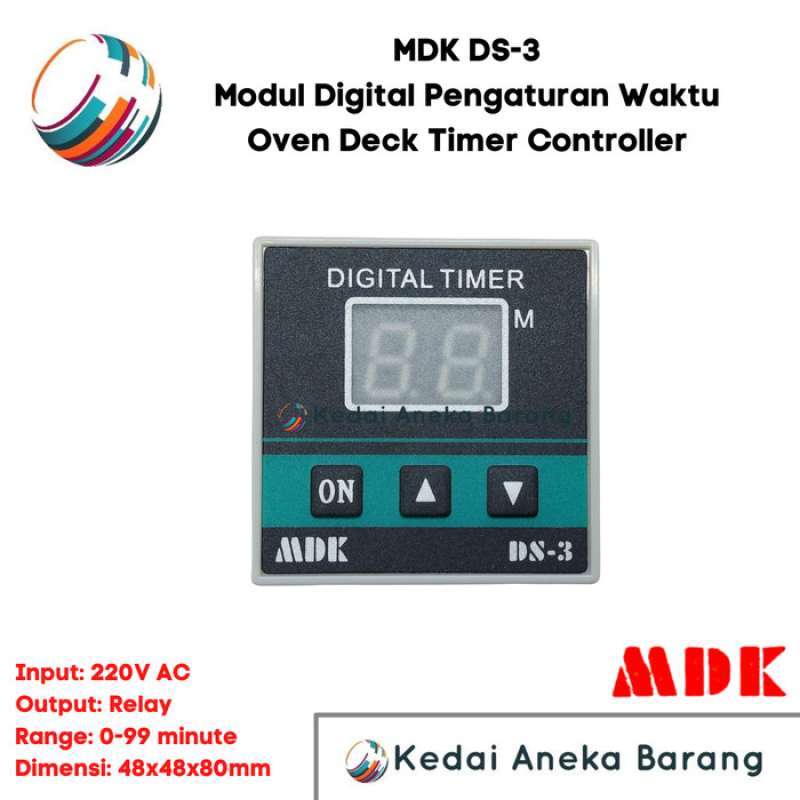 Promo Mdk Modul Digital Timer Oven Deck Controller Ds-3 220v Ac Output ...