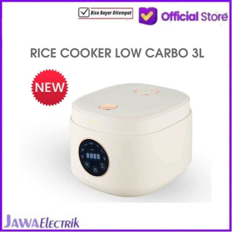 Promo Ravelle Rice Cooker Digital Low Carbo 3 Liter penanak Nasi Low