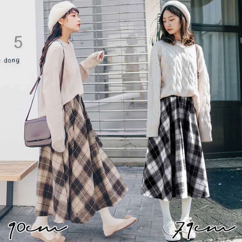 Jual Flare Tartan Skirt korean Women Skirt rok Maxi rok Panjang pj79 black S 314 1 brown 5xl Di Seller Vioreen Store Cengkareng Barat Kota Jakarta Barat Blibli