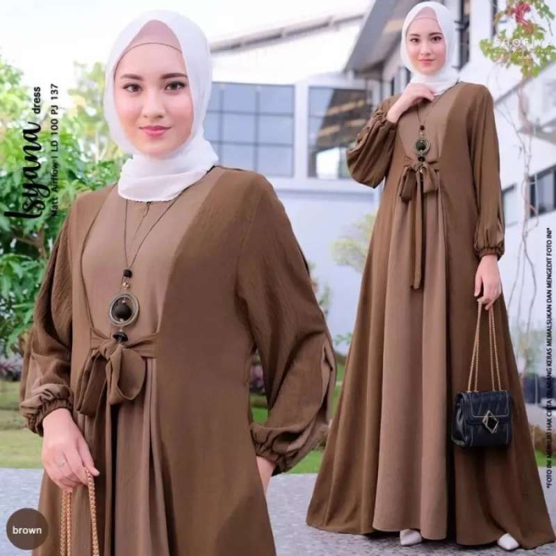 Promo Baju Gamis Muslim Wanita Kekinian Baju Lebaran Terbaru 2024