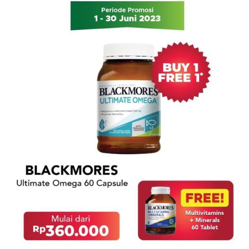Promo Blackmores Ultimate Omega 60caps bottle Diskon 33 Di Seller Medika Lestari Tugu Selatan Kota Jakarta Utara Blibli