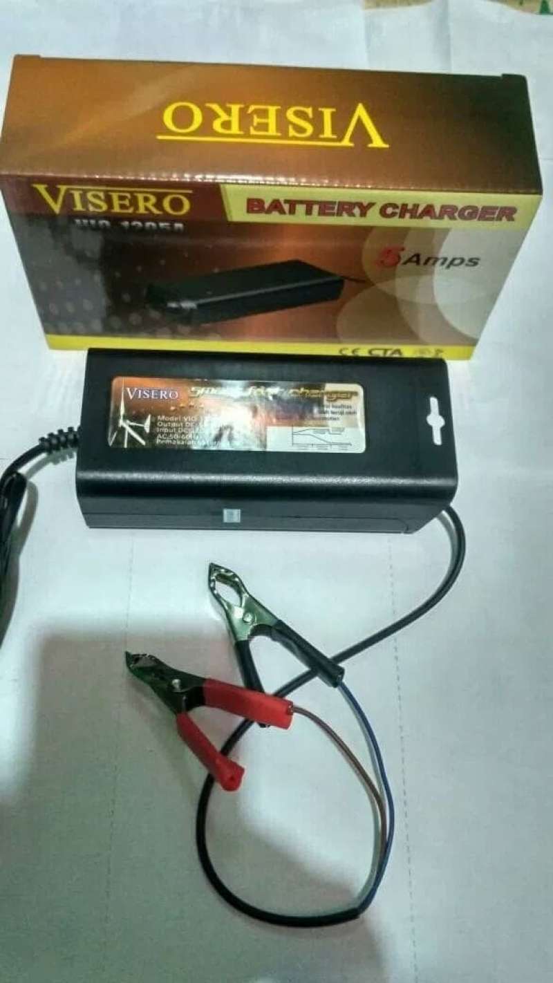 Promo Smart Charger Aki Otomatis 5a 12v, Cas Aki Motor Mobil 12volt 5a