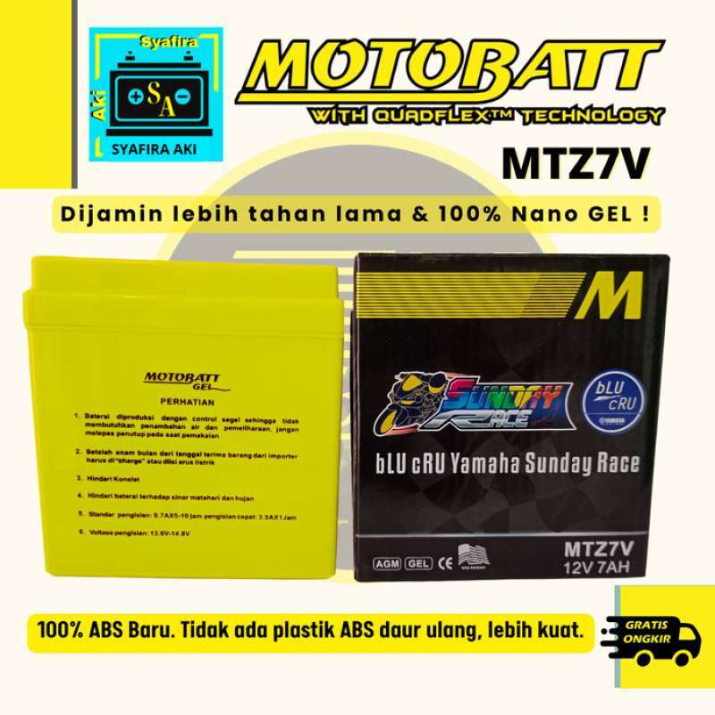 Promo Aki Motobatt Mtz7v 155 Adv 150 Accu Motor Kering Diskon 15% Di