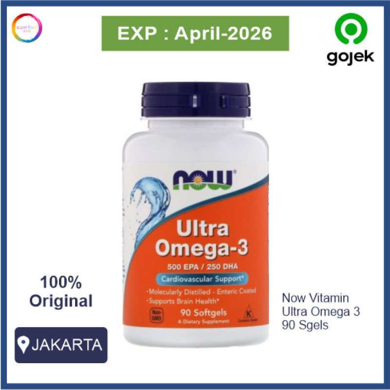 Promo Now Vitamin Ultra Omega 3 500 Epa / 250 Dha 90 Softgels Diskon 33 ...