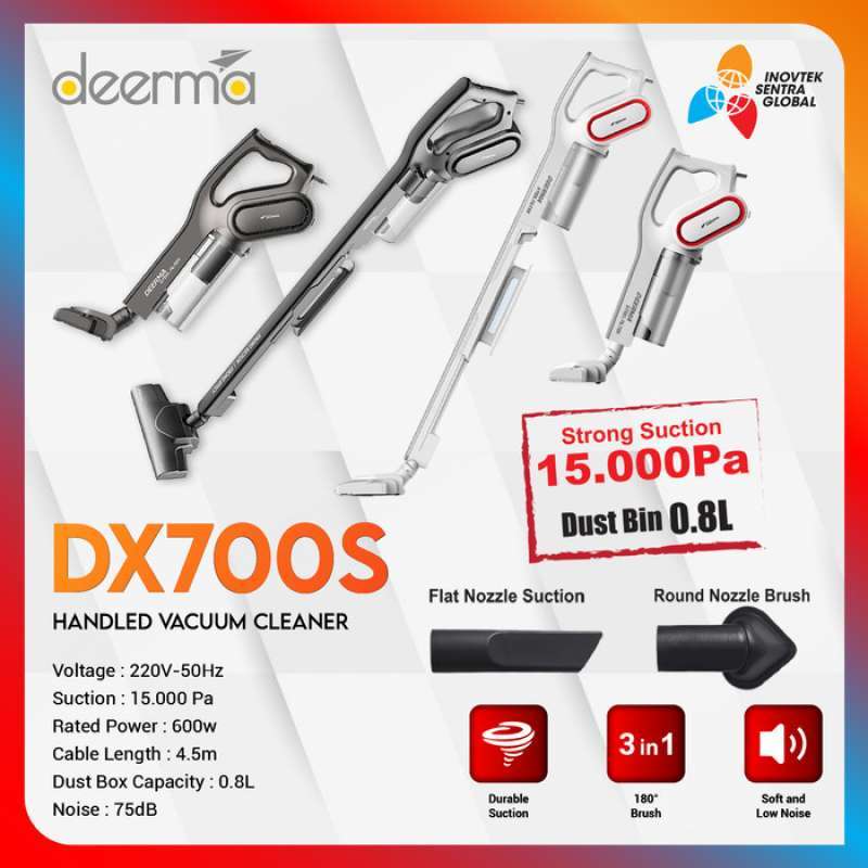 Jual Deerma Dx700 / Dx700s Vacuum Cleaner Penyedot Debu Putih Di