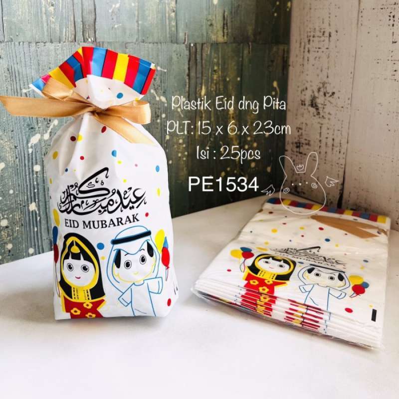 Promo Plastik Lebaran Dng Pita Pe15 Kemasan Idul Fitrieid Mubarak