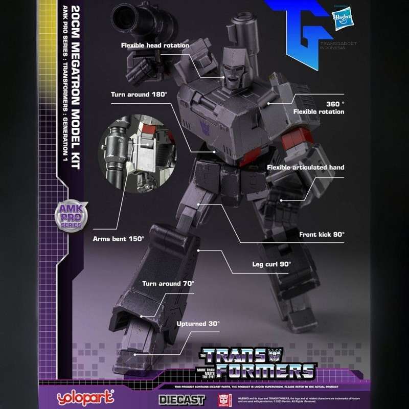 Promo Yolopark Amk Pro Series Transformers G1 - Megatron Advanced Model ...
