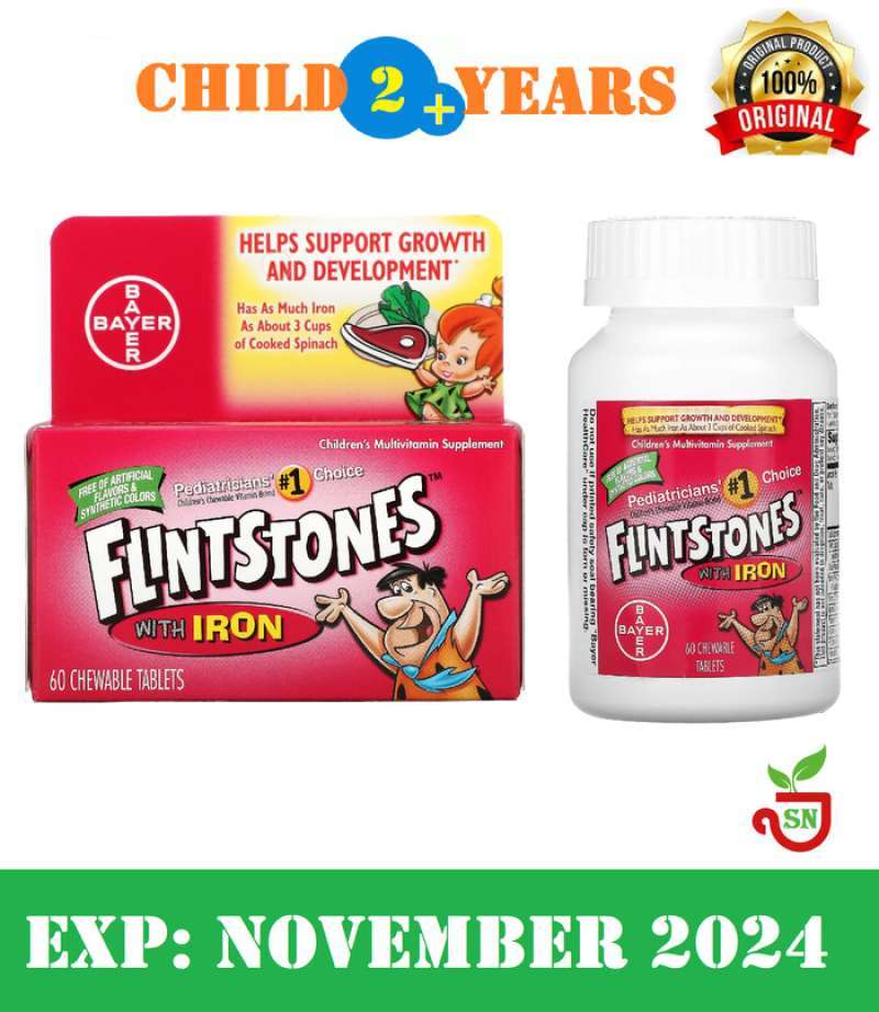 Promo Flintstones, Children's Multivitamin With Iron, 60 Chewable