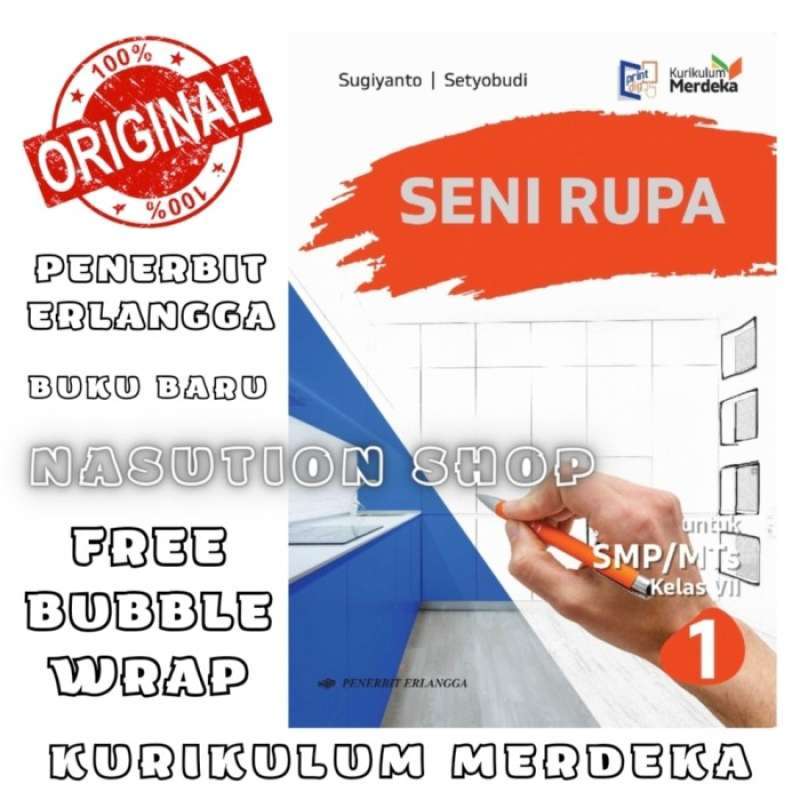 Jual Buku Seni Rupa Kelas 1 / 7 Vii Smp/mts Erlangga Kurikulum Merdeka ...