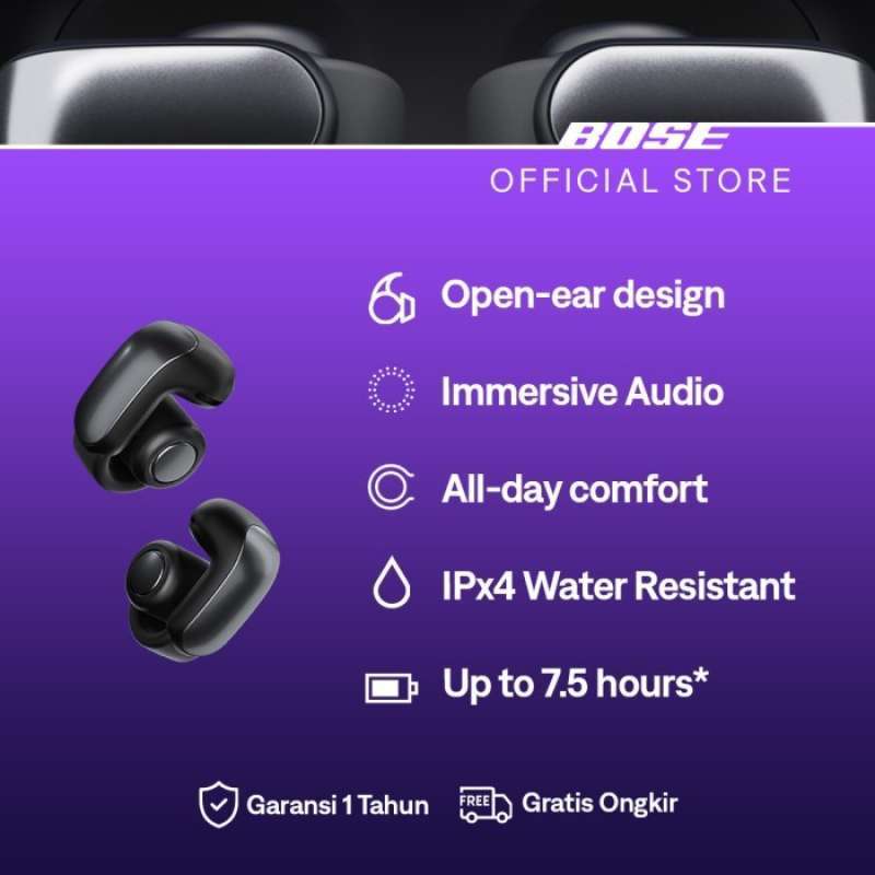 BOSE ULTRA OPEN EARBUDS OPEN EAR BLUETOOTH WIRELESS EARCLIP