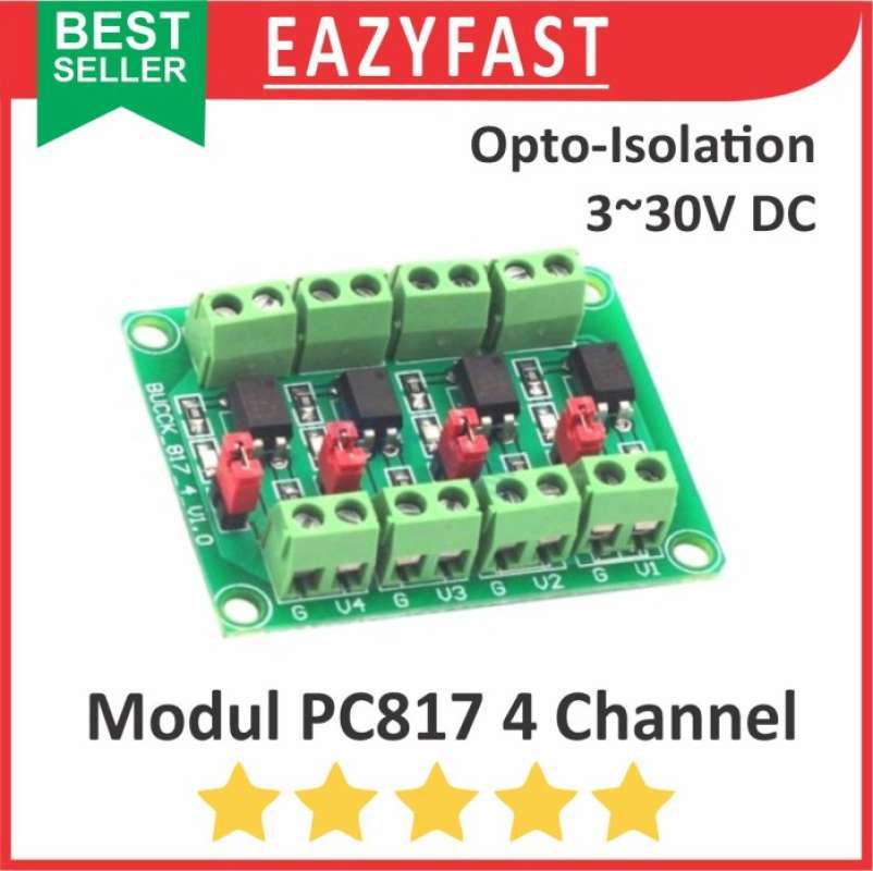 Jual Modul Optocoupler Pc817 4ch 4 Ch Chanel Channel Opto Coupler ...
