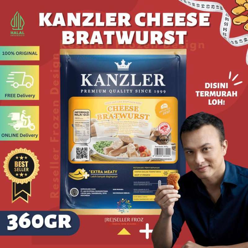Jual Kanzler Cheese Bratwurst 360gr Di Seller Re-seller Froz - Setu ...