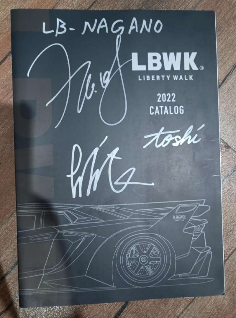 Jual Liberty Walk Lbwk Catalog Book 2022 With Signature Lb Nagano