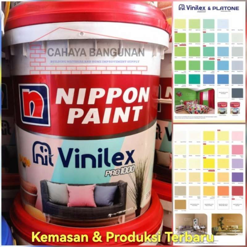 Promo Vinilex Pro 1000 Cat Tembok Gypsum Putih & Warna Pail Pel 20 Kg